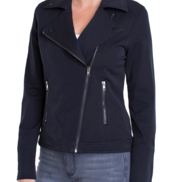 liverpool moto denim jacket